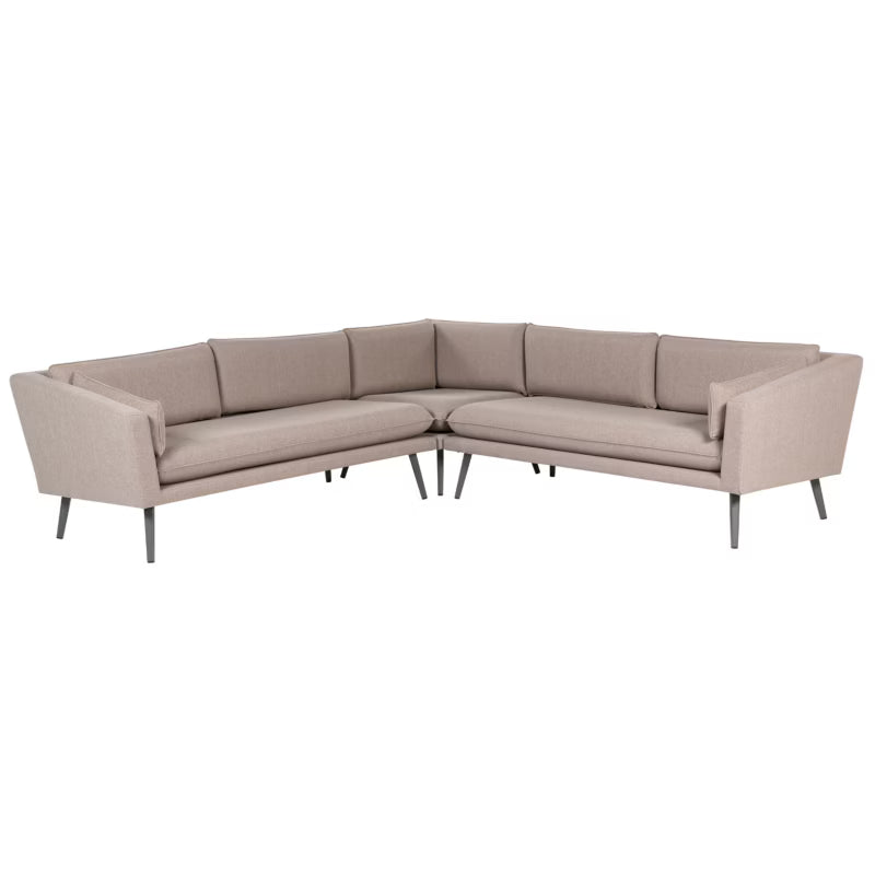 Havehjørnesofa Loretello 5-Personers 243x243 cm Beige
