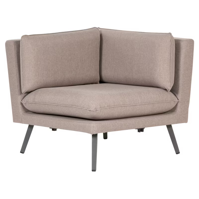 Havehjørnesofa Loretello 5-Personers 243x243 cm Beige