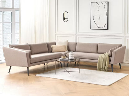 Havehjørnesofa Loretello 5-Personers 243x243 cm Beige