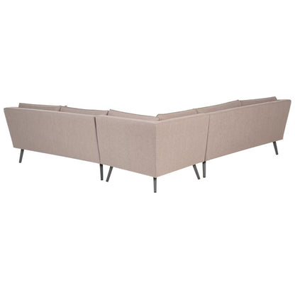 Havehjørnesofa Loretello 5-Personers 243x243 cm Beige