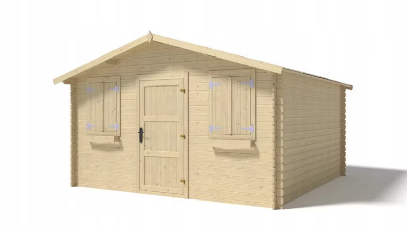 Havehus 4x4 m 16 m² 28 mm Gran Natur