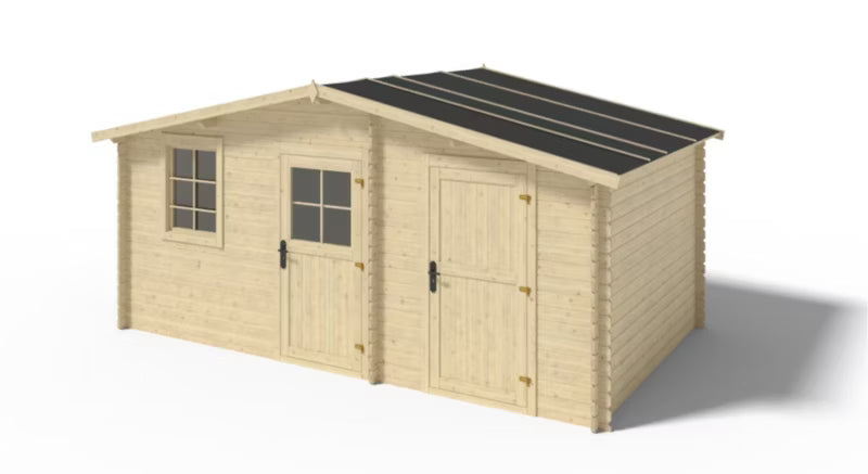 Havehus 5x3 m 28 mm Træ Natur