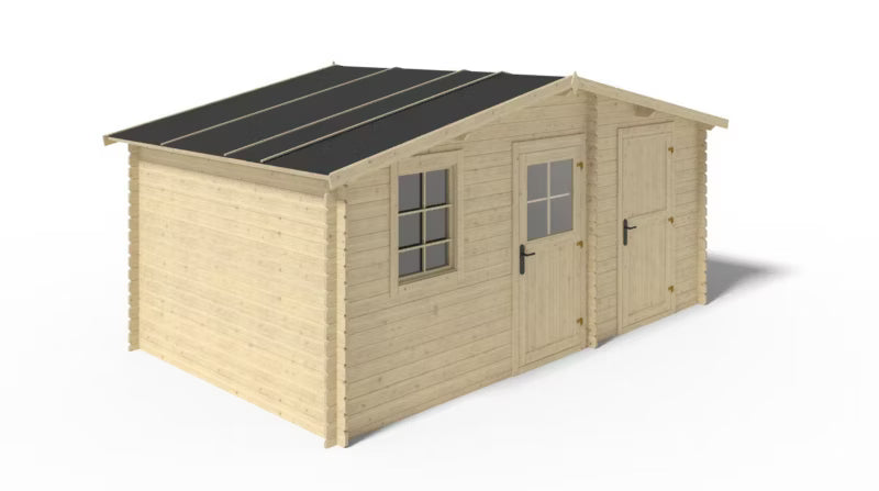 Havehus 5x3 m 28 mm Træ Natur