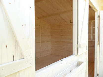 Havehus DOM337 4x3 m Træ Natur 12 m²