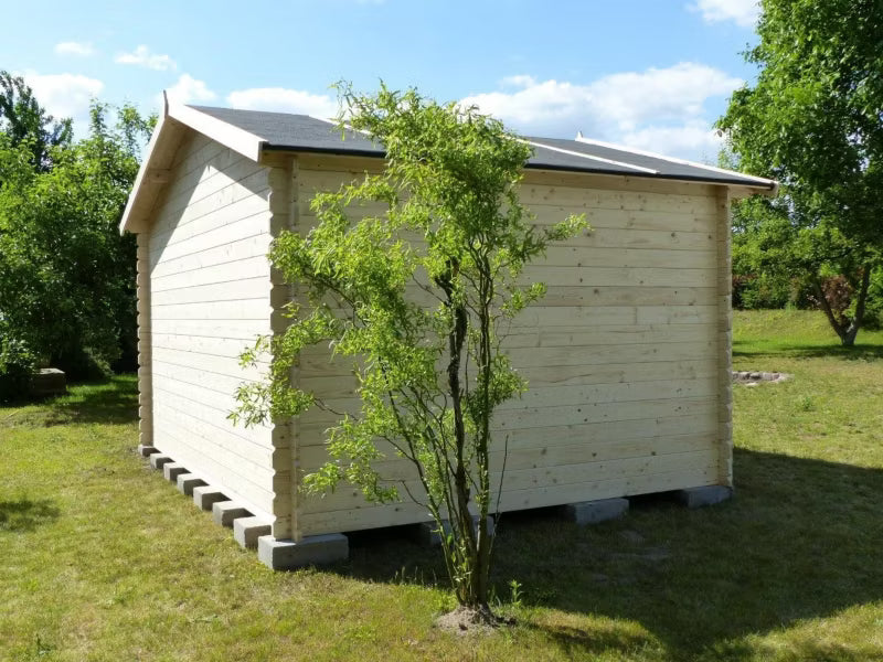 Havehus DOM337 4x3 m Træ Natur 12 m²