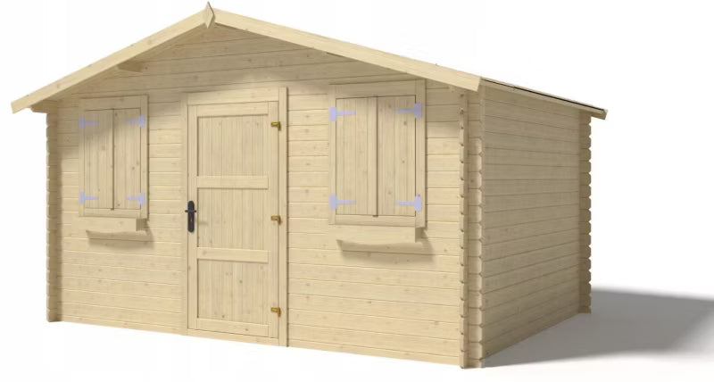 Havehus DOM337 4x3 m Træ Natur 12 m²