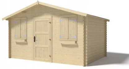 Havehus DOM337 4x3 m Træ Natur 12 m²