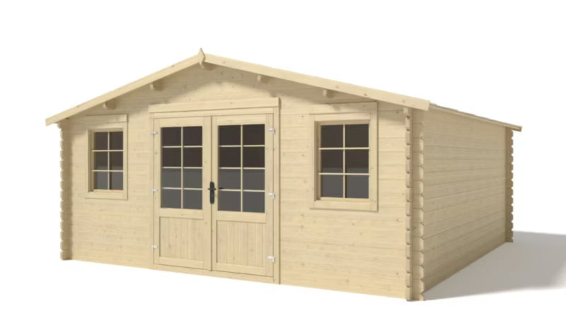 Havehus DOM612 5x5 m 40 mm Natur