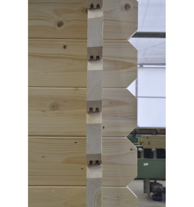 Havehus DOM612 5x5 m 40 mm Natur
