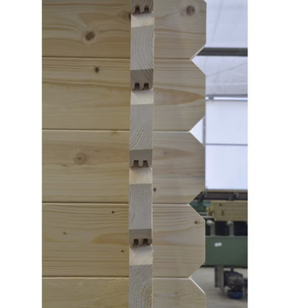 Havehus DOM612 5x5 m 40 mm Natur