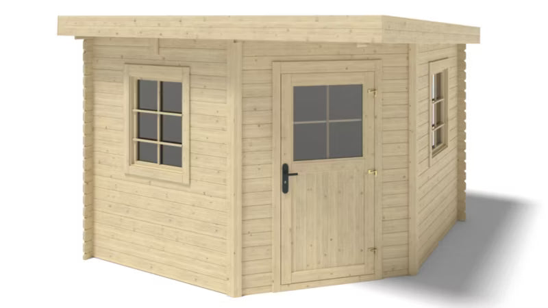 Havehus DOM665 3x3 m 28 mm Gran Natur