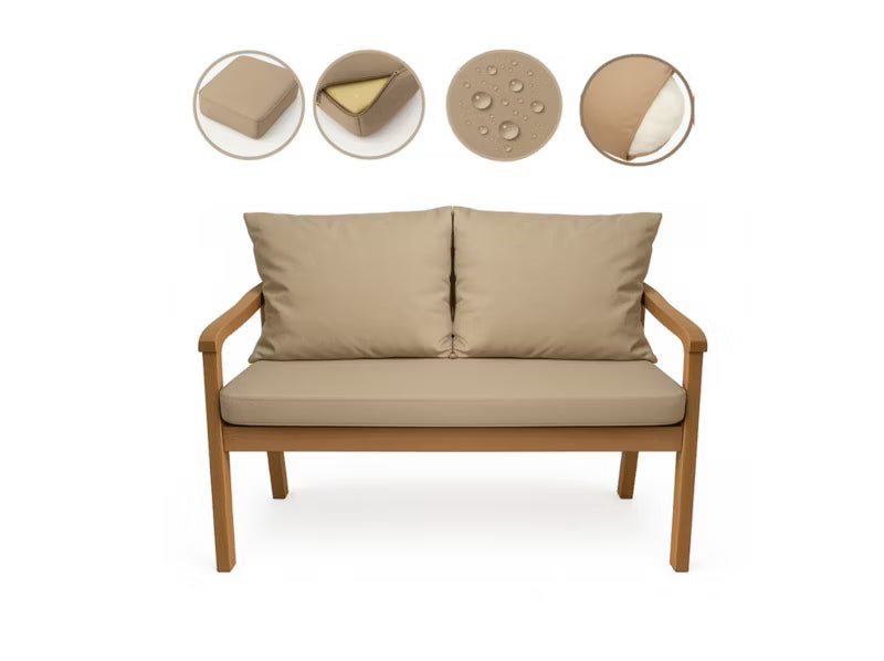 Havehynde til Bænk 110x60 cm Beige