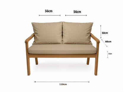 Havehynde til Bænk 110x60 cm Beige
