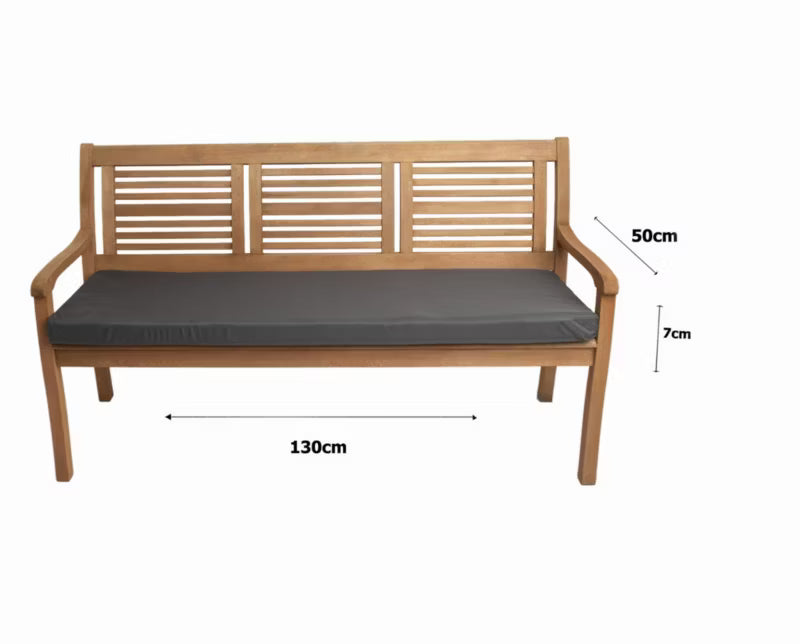 Havehynde til Bænk 130x50x7 cm Antracit