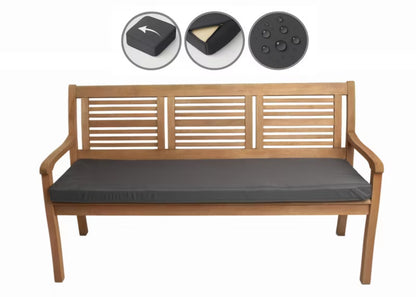 Havehynde til Bænk 130x50x7 cm Antracit