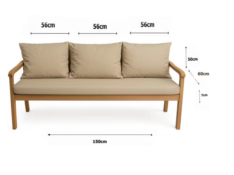 Havehynde til Bænk 3-Personers 150x60 cm