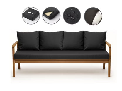 Havehynde til Bænk 3-Personers Antracit