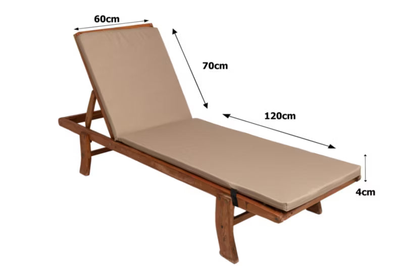 Havehynde til Solseng 190x60x4 cm Beige