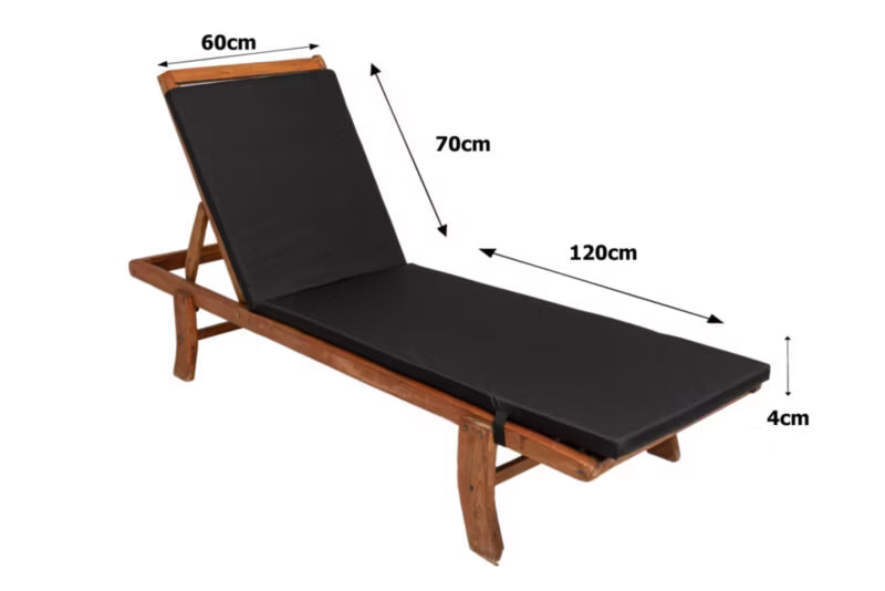 Havehynde til Solvogn 190x60 cm Sort