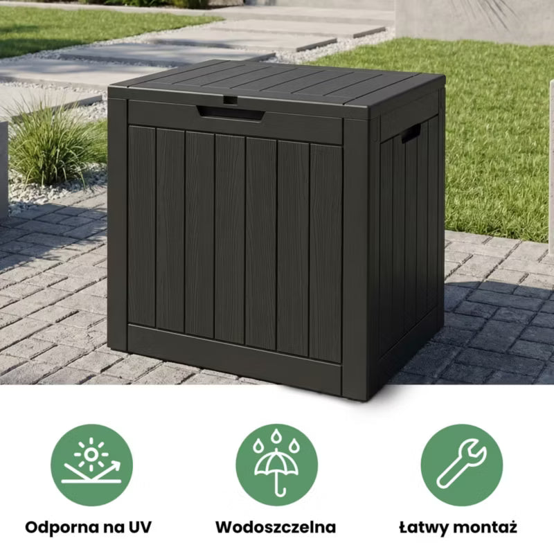 Havehyndeboks 117 Liter Sort Plastik