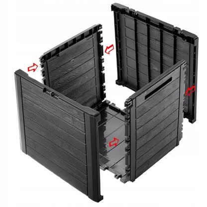 Havehyndeboks 140 Liter Brun Plastik