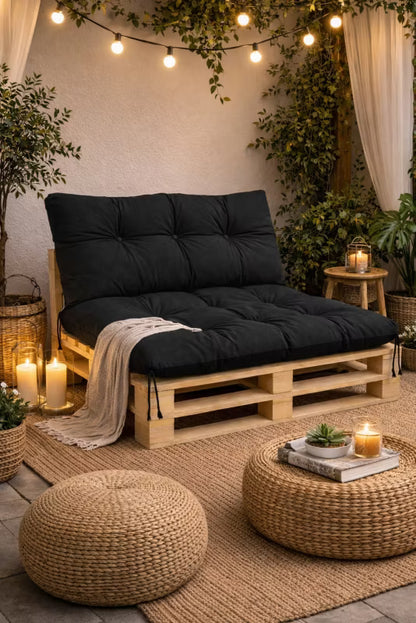 Havehynder 120x80x40 cm Sort Vandtæt 2 Stk