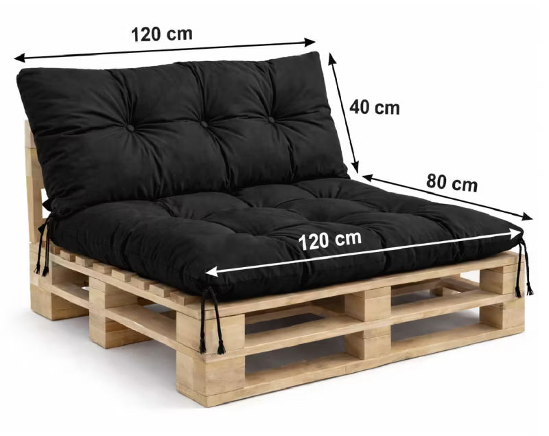 Havehynder 120x80x40 cm Sort Vandtæt 2 Stk