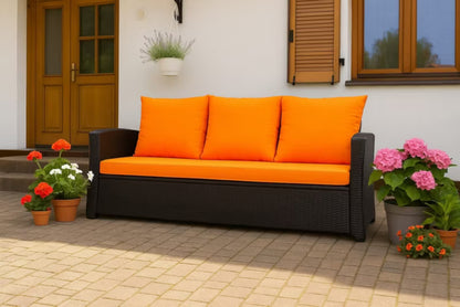 Havehynder til 3-Personers Rattan Sofa 160x60 cm Grøn