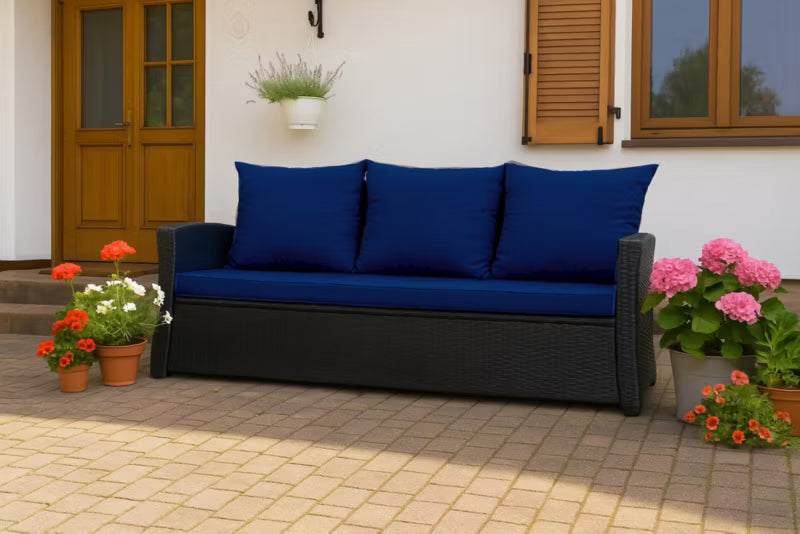 Havehynder til 3-Personers Rattan Sofa