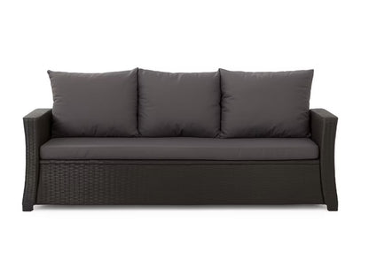 Havehynder til 3-Personers Rattan Sofa 160x60 cm Antracit