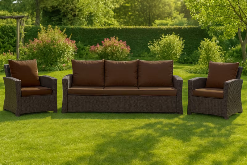Havehynder til 3-Personers Rattan Sofa