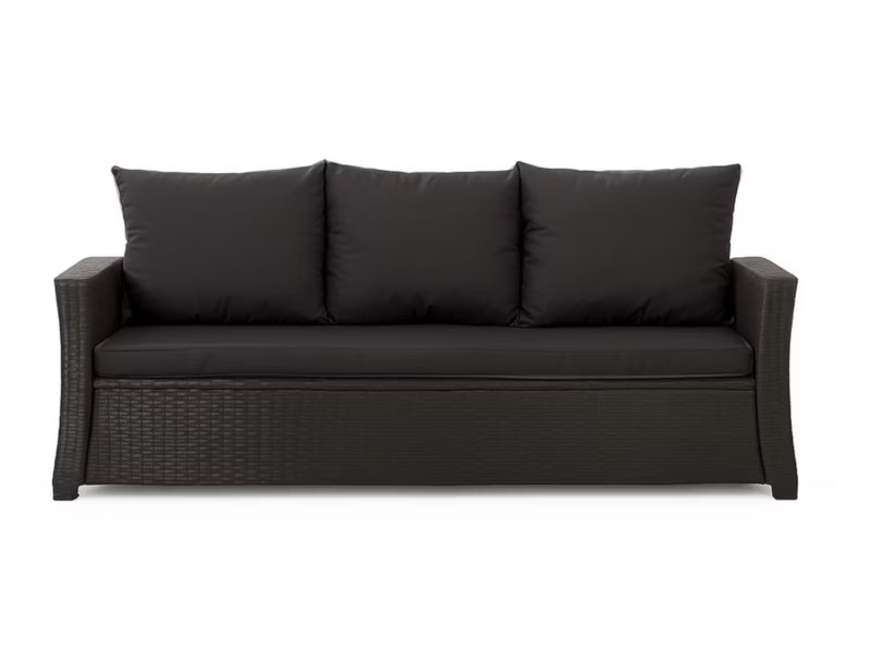 Havehynder til 3-Personers Sofa 160x60 cm Sort