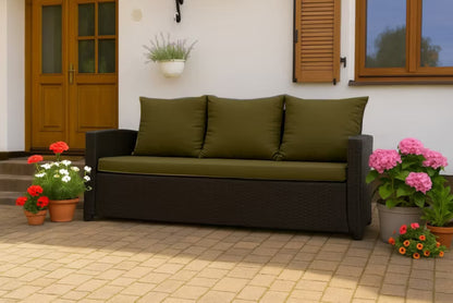 Havehynder til 3-Personers Sofa 160x60 cm Sort