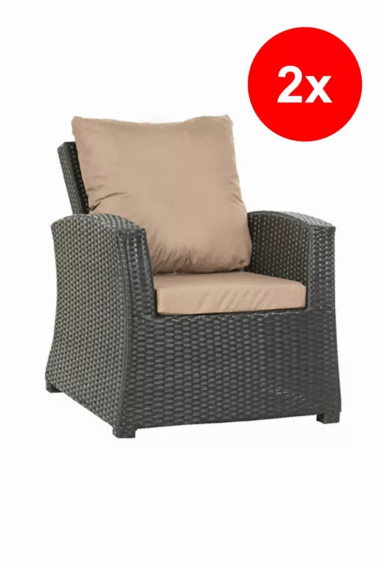 Havehynder til Havestol 56x52 cm Beige 2 Stk