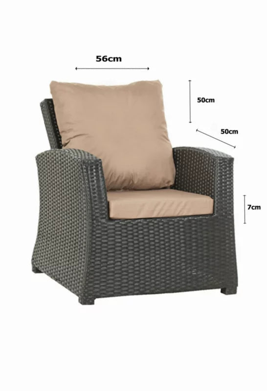 Havehynder til Havestol 56x52 cm Beige 2 Stk
