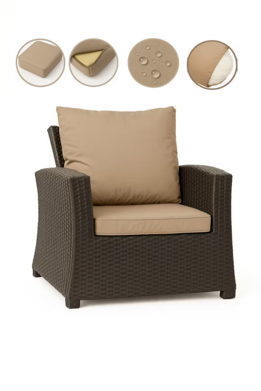 Havehynder til Havestol 56x52 cm Beige 2 Stk