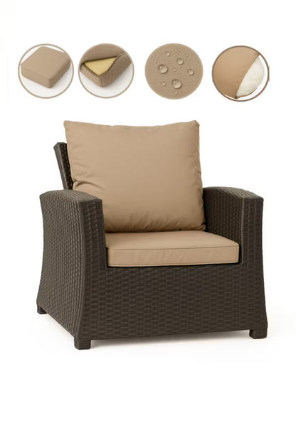 Havehynder til Havestol 56x52 cm Beige 2 Stk