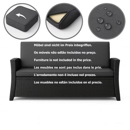 Havehynder til Loungesofa 130x60/130x50 cm Antracit