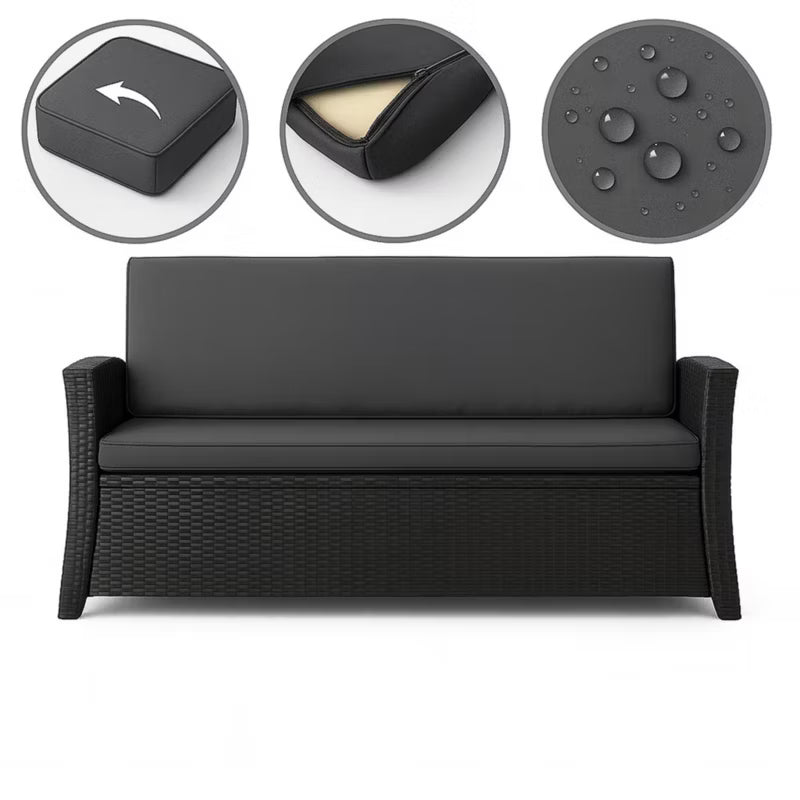 Havehynder til Loungesofa 130x60/130x50 cm Antracit