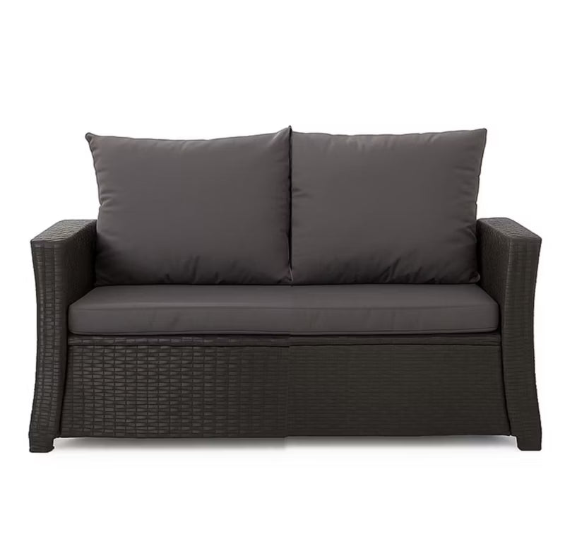 Havehynder til Rattan Sofa 120x60 cm Antracitgrå