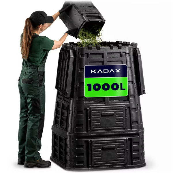 Havekompostbeholder 1000 Liter Sort