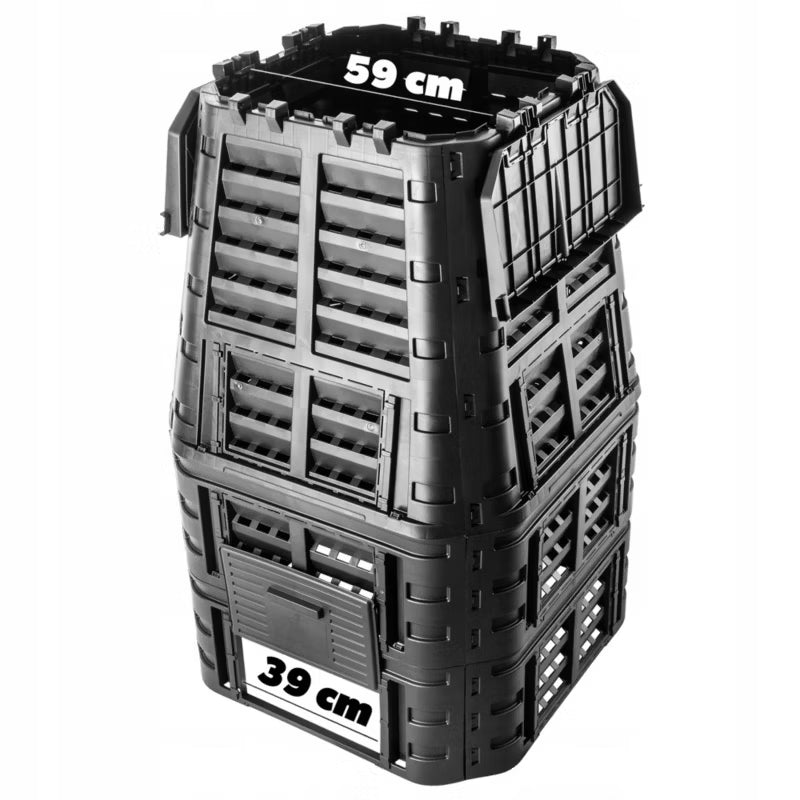 Havekompostbeholder 1000 Liter Sort
