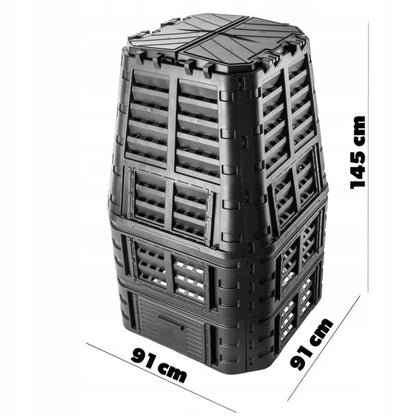 Havekompostbeholder 1000 Liter Sort