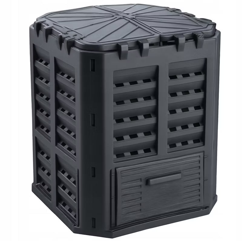 Havekompostbeholder 360 Liter 70x70x84 cm Sort