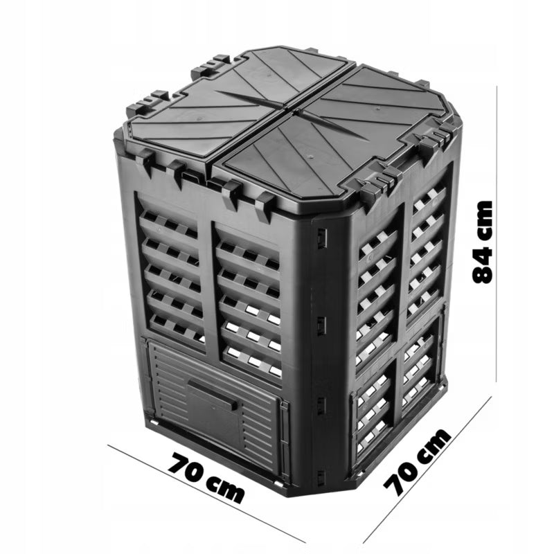 Havekompostbeholder 360 Liter Sort Modulær