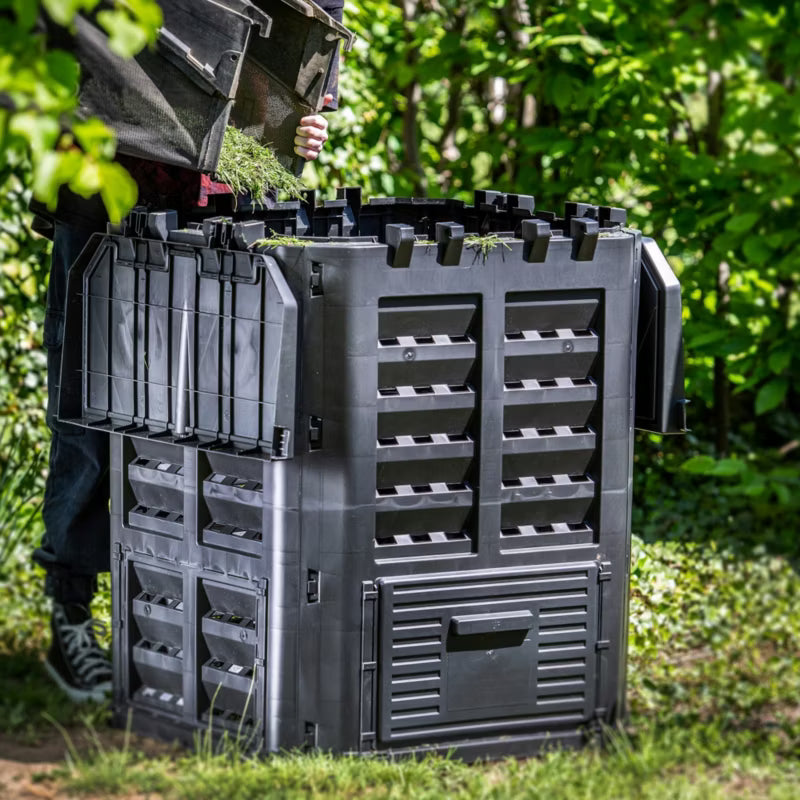 Havekompostbeholder 360 Liter Sort Modulær