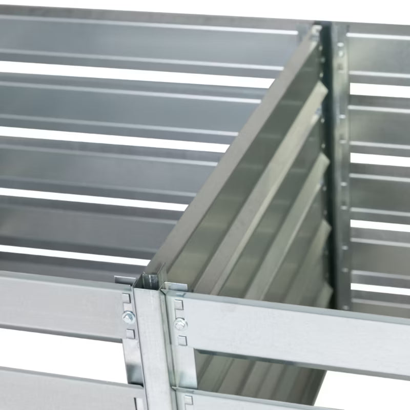 Havekompostbeholder M800M800A 182x91x85 cm Galvaniseret Stål 1408 Liter