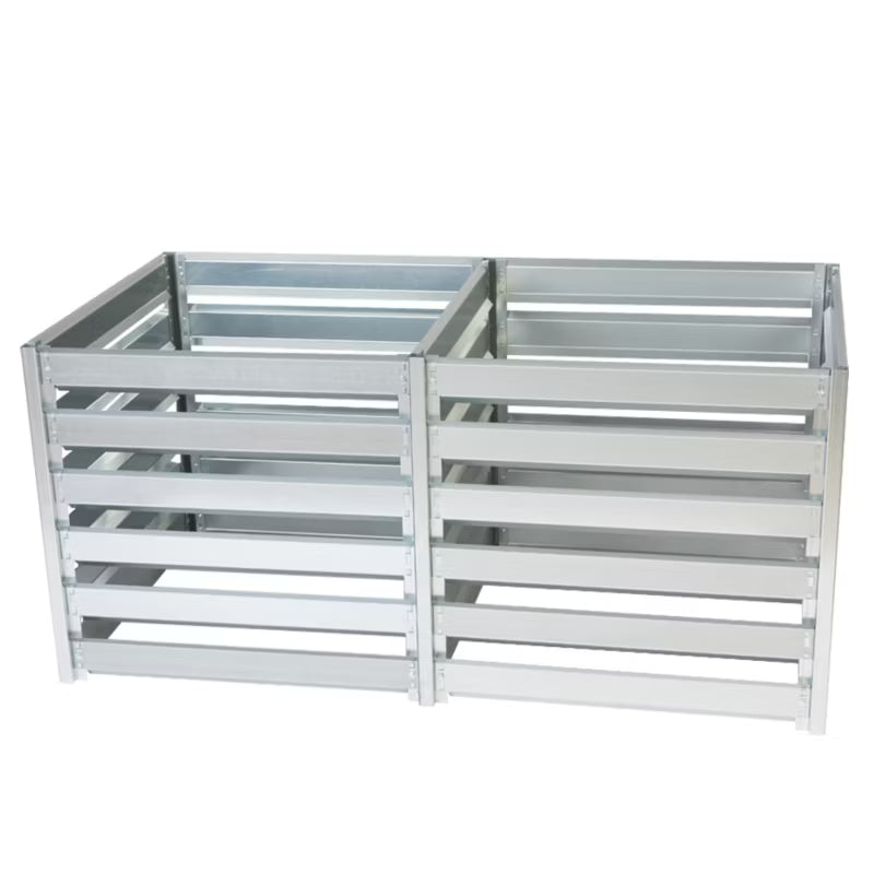Havekompostbeholder M800M800A 182x91x85 cm Galvaniseret Stål 1408 Liter