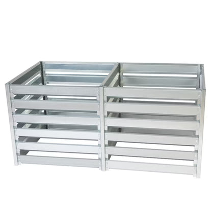 Havekompostbeholder M800M800A 182x91x85 cm Galvaniseret Stål 1408 Liter