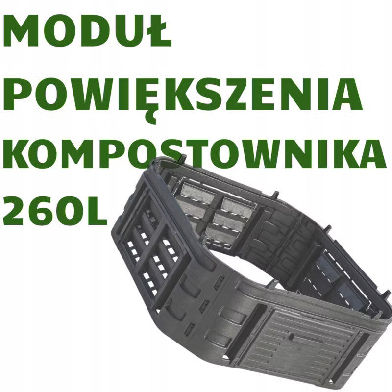 Havekompostbeholder Modul 260 Liter Sort